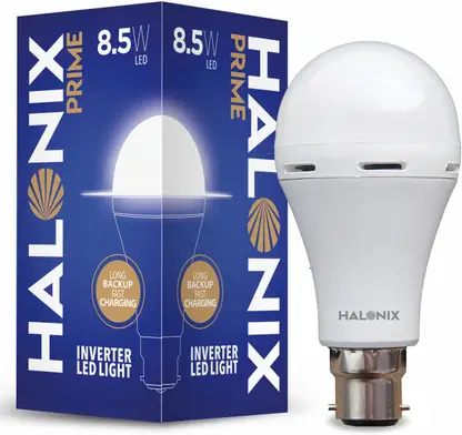 HALONIX Led rechargeable emergency led light 8.5W B22 Cool White bulb 4 hours Bulb Emergency Light