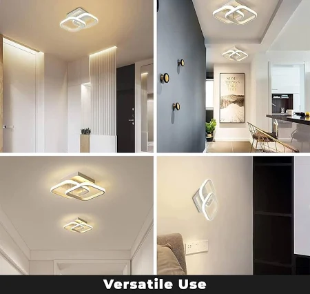 PANCA 22W Modern Square LED Ceiling Light – Acrylic, Minimalist Design, 3 Color Modes with Remote Control