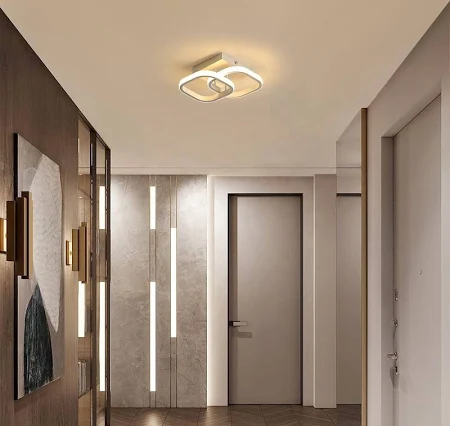 PANCA 22W Modern Square LED Ceiling Light – Acrylic, Minimalist Design, 3 Color Modes with Remote Control
