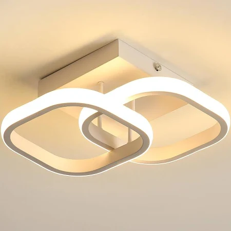 PANCA 22W Modern Square LED Ceiling Light – Acrylic, Minimalist Design, 3 Color Modes with Remote Control