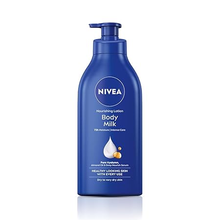 NIVEA Nourishing Body Milk 600ml Body Lotion with Hyaluronic Acid